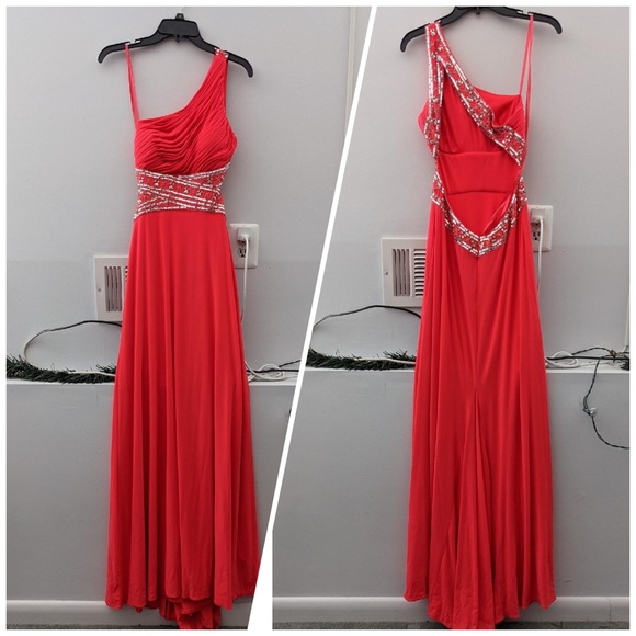 Salmon Prom dress - Picture 1 of 1